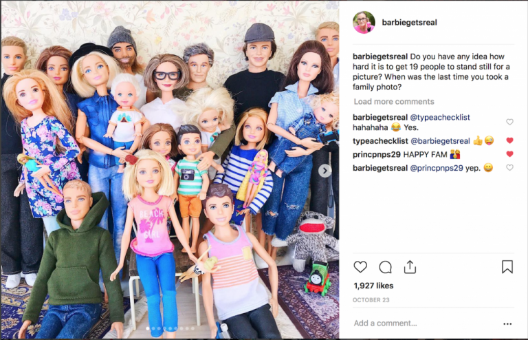 Barbie Gets Real Instagram Family