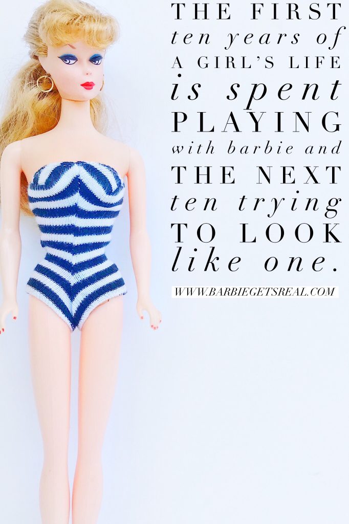 trying to look like a Barbie