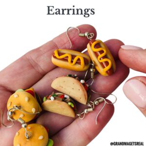 tiny food earrings
